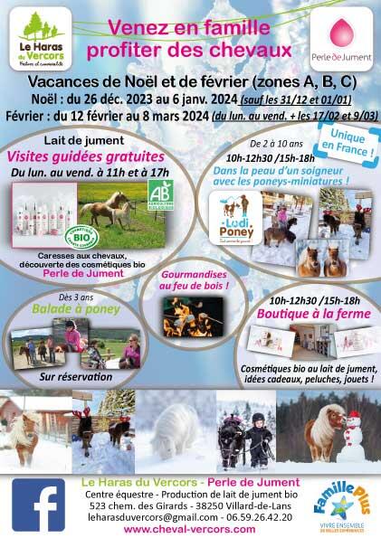 Animations hiver au haras du Vercors