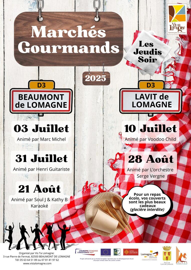 Marché gourmand nocturne_Beaumont-de-Lomagne