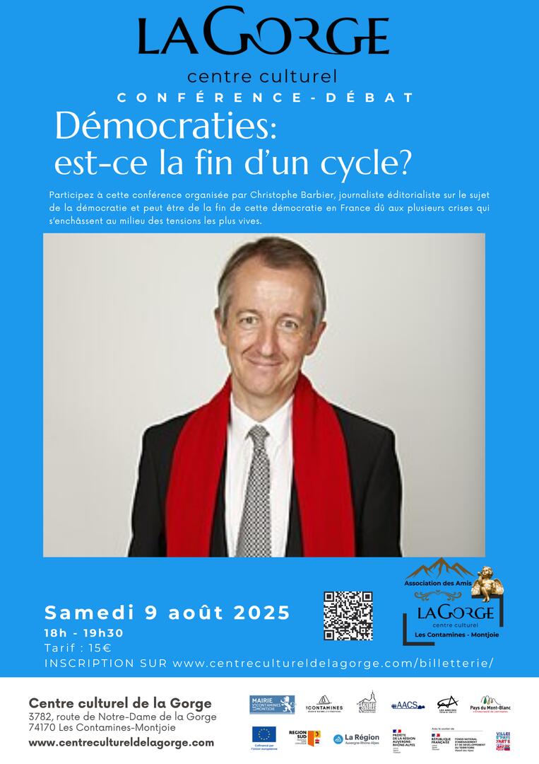 Conférence "Démocraties : est-ce la fin d'un cycle ?" par Christophe Barbier_Les Contamines-Montjoie
