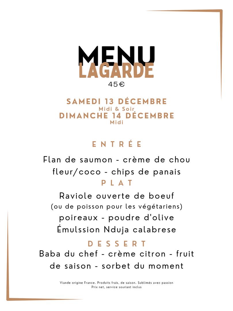 Menu d'hiver