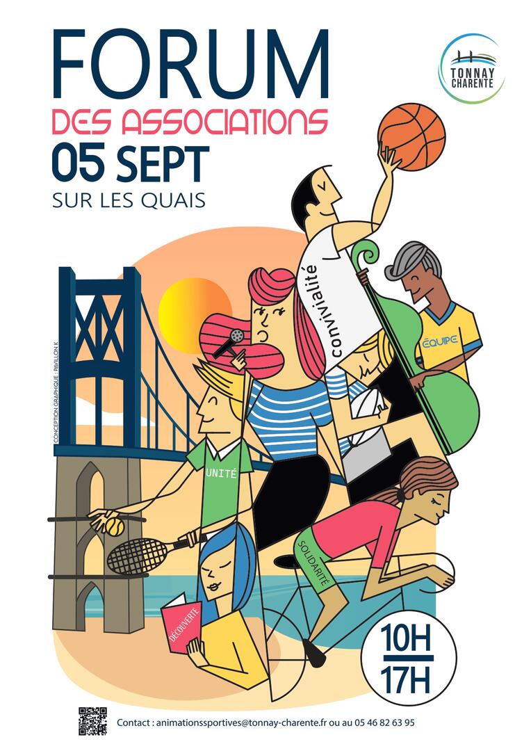 Affiche forum des associations Tonnay Charente