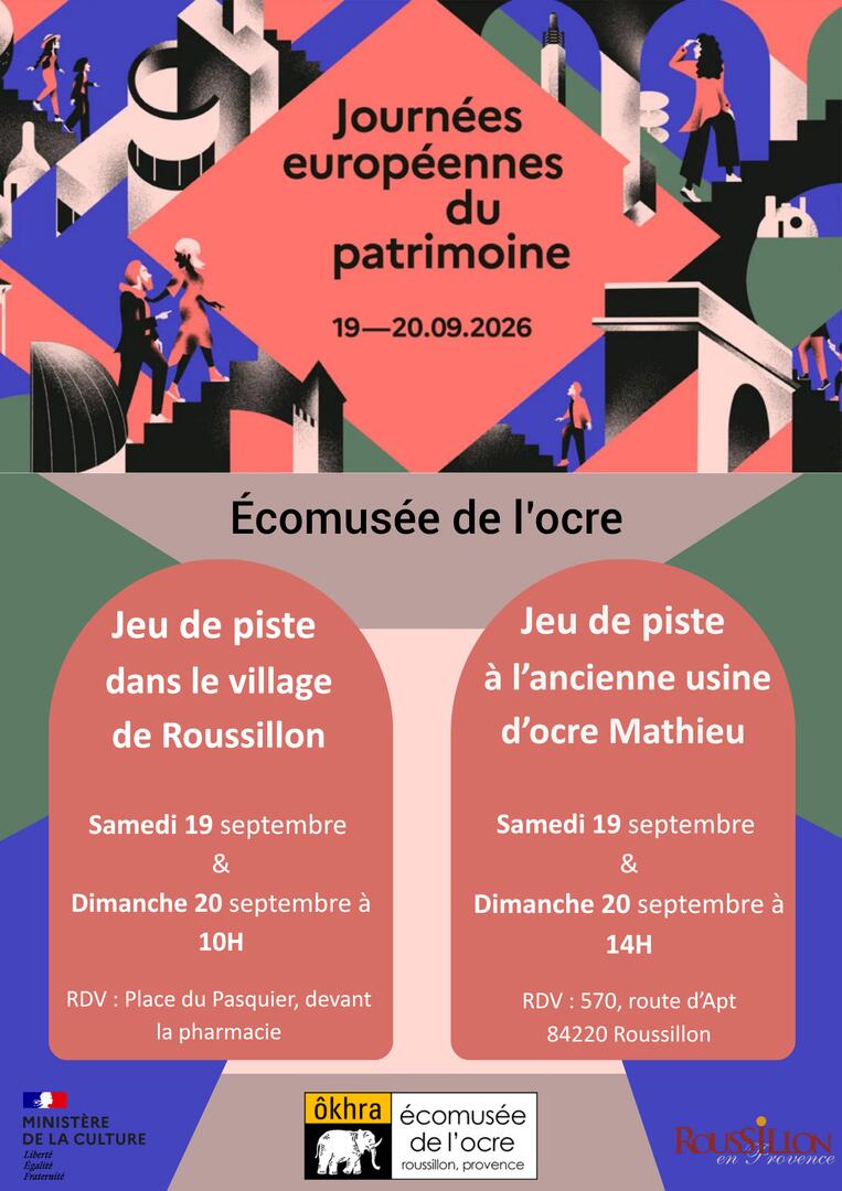 Affiche Journées européennes du patrimoine 2026 - ôkhra