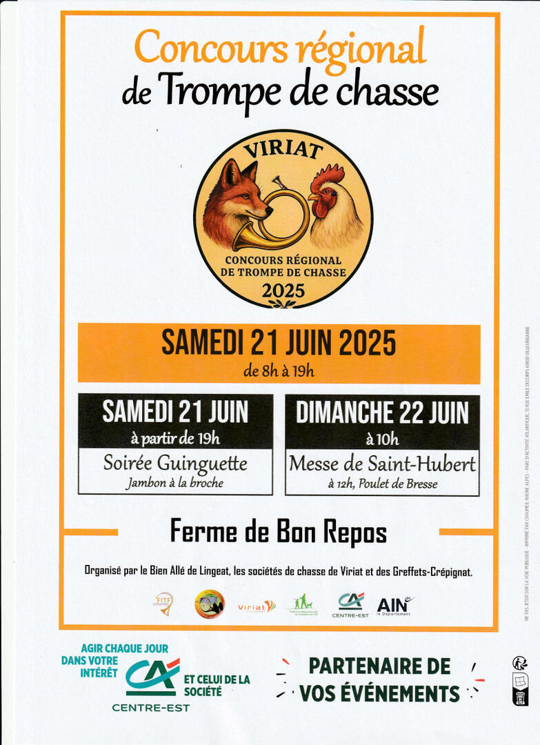 Affiche concours régional Trompe de Chasse_Viriat