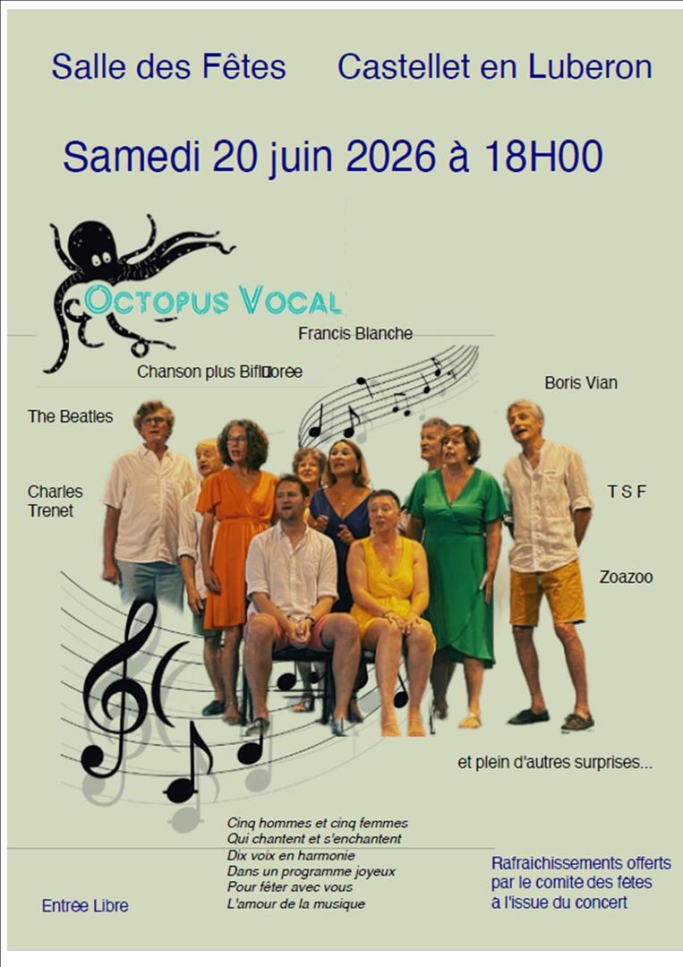 OCTOPUS VOCAL en concert_Castellet-en-luberon