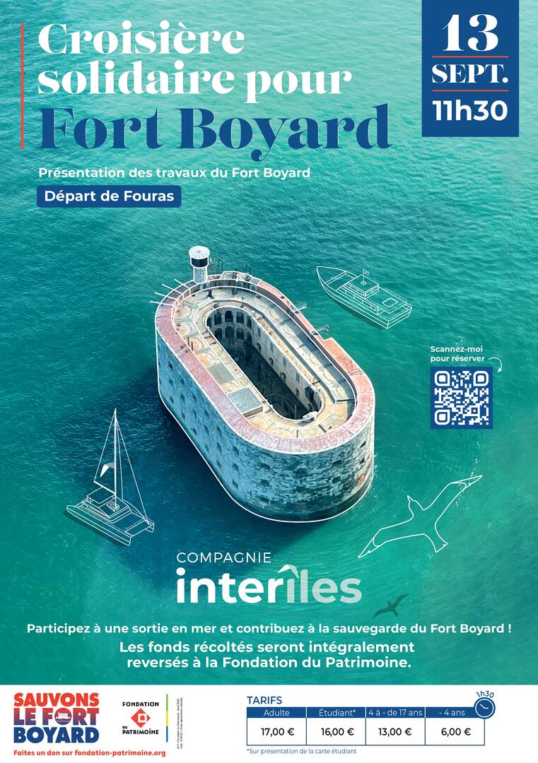 Croisière solidaire pour Fort Boyard au départ de Fouras_Fouras-les-Bains