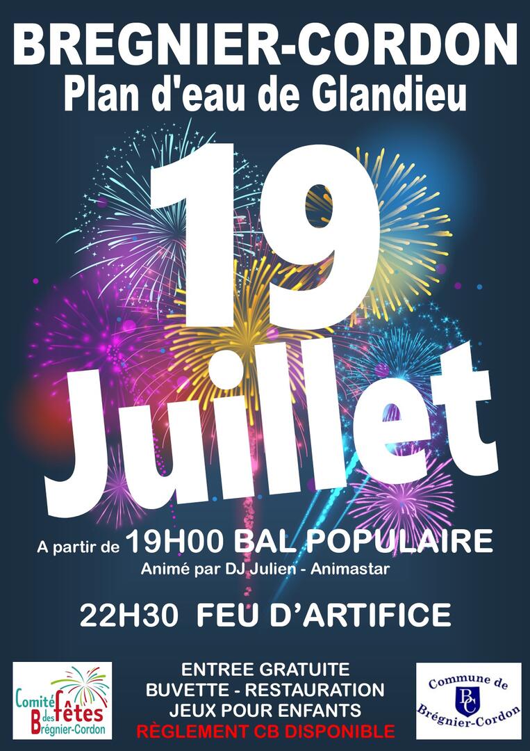 Fête du plan d'eau de Glandieu à Brégnier Cordon