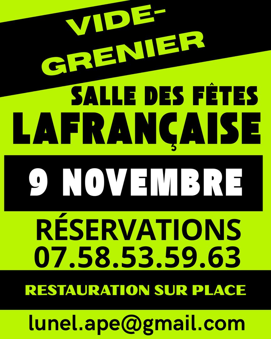 Affiche vide grenier