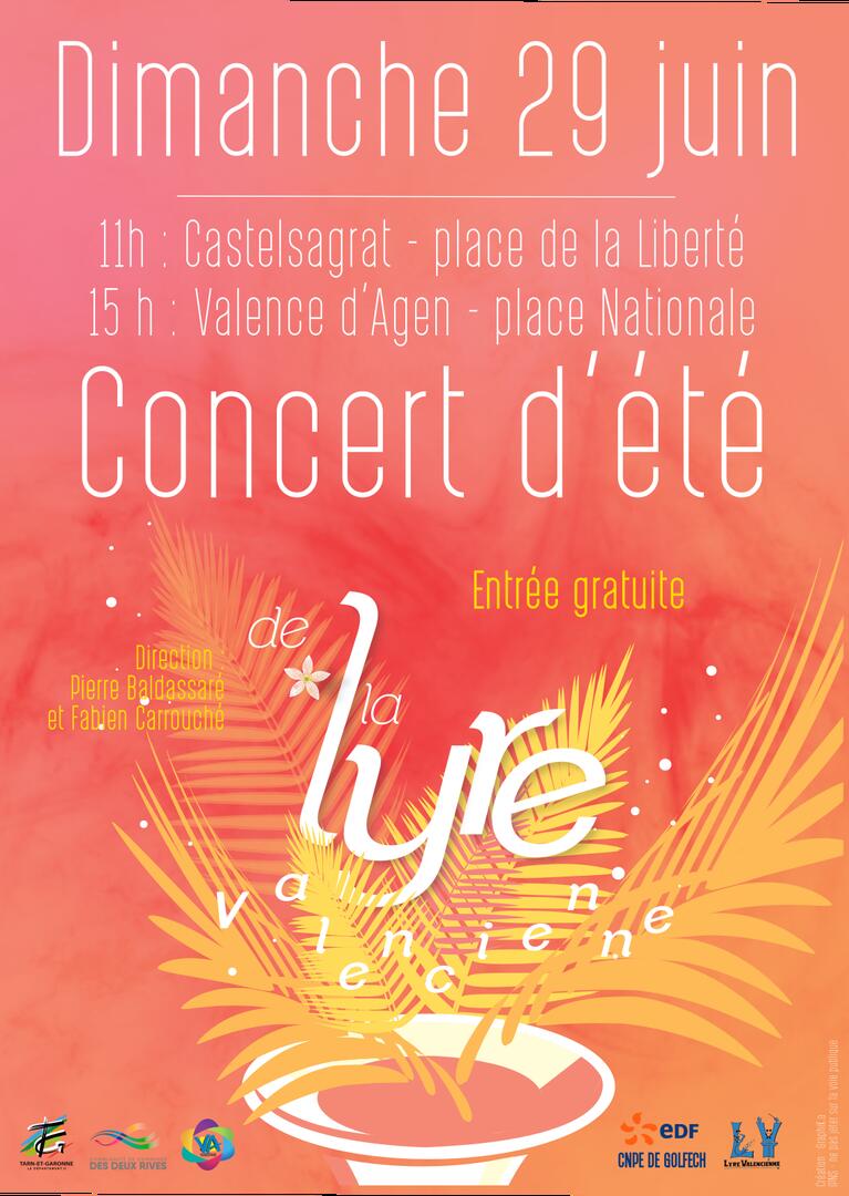 Concerts d'été de la Lyre Valencienne_Valence-d'Agen