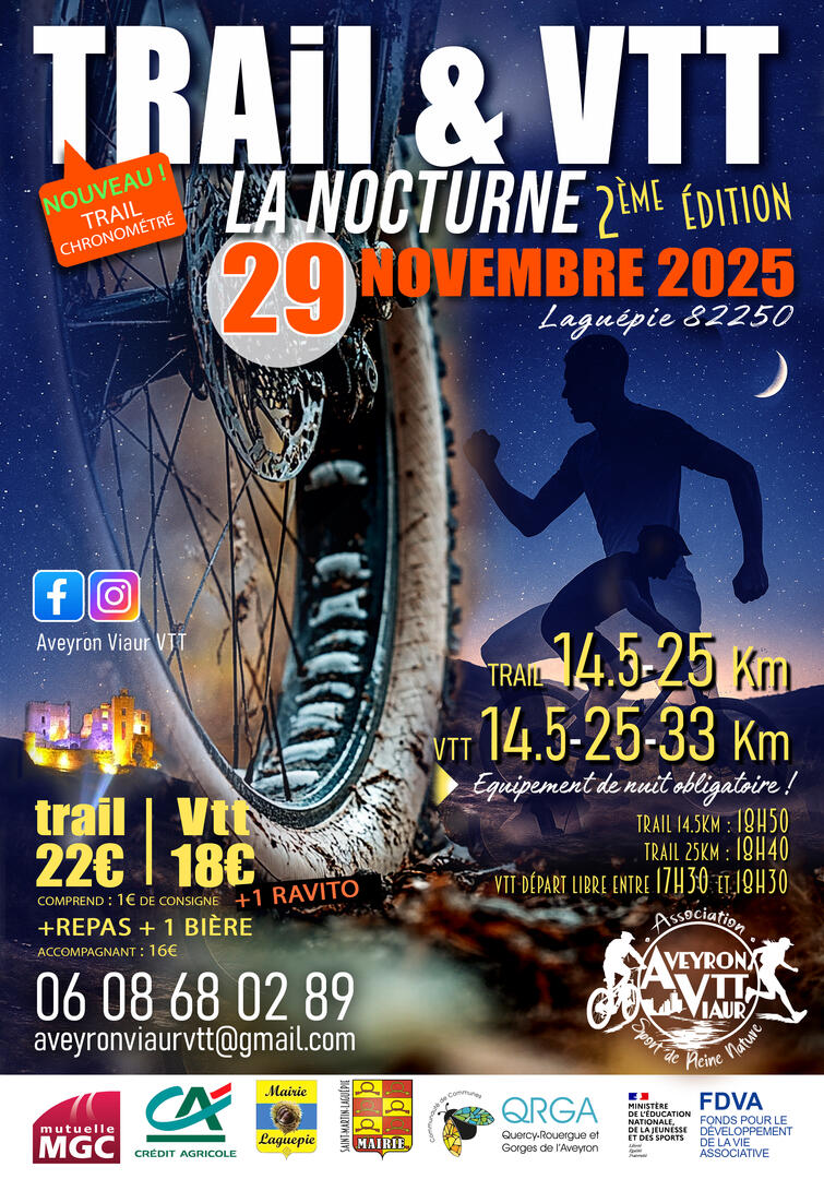 Trail et VTT nocturne_Laguépie