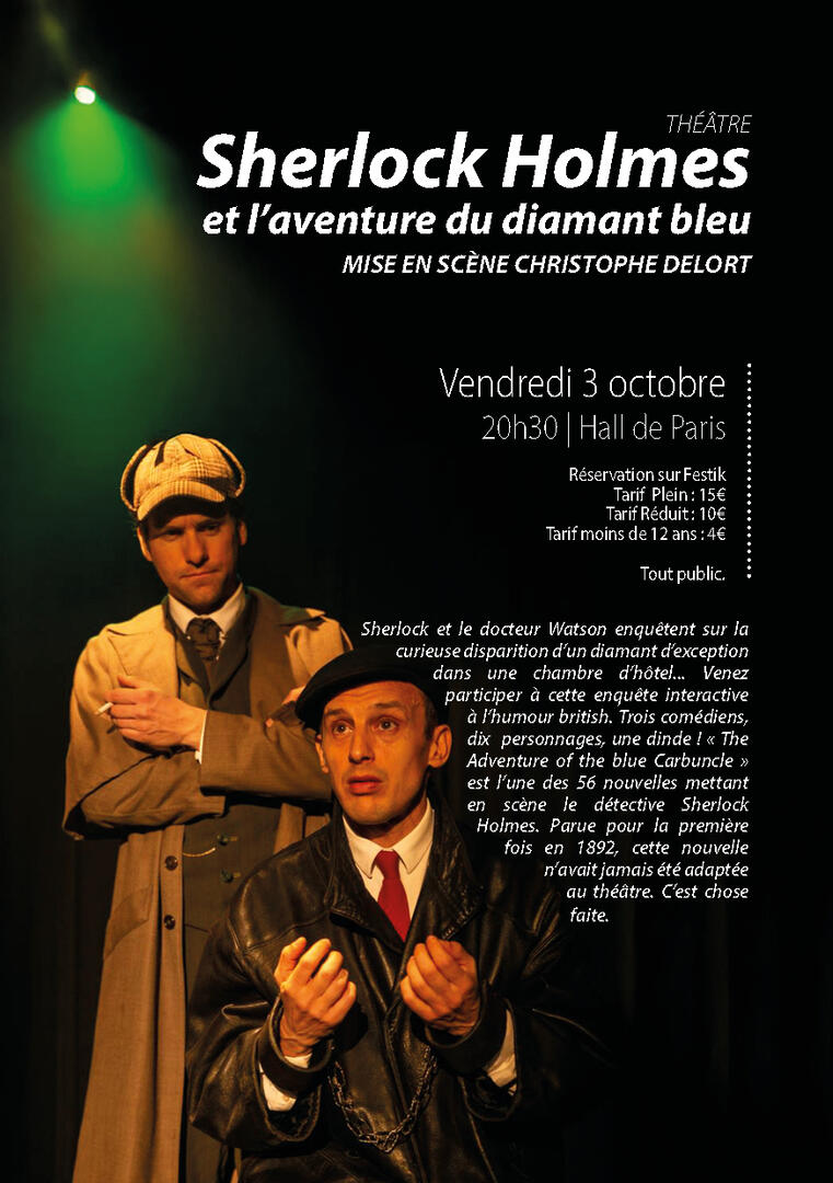 Théâtre | Sherlock Holmes et l’aventure du diamant bleu_Moissac