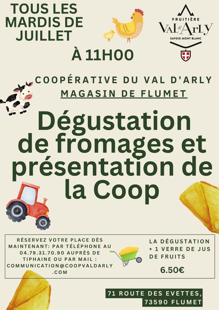 Dégustation de fromages et présentation de la Coopérative fruitière du Val d'Arly_Flumet