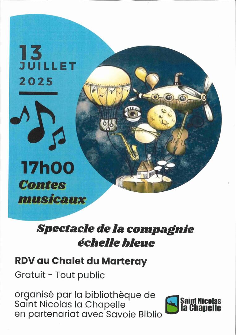 Spectacle de la compagnie échelle bleue - Contes musicaux_Saint-Nicolas-la-Chapelle