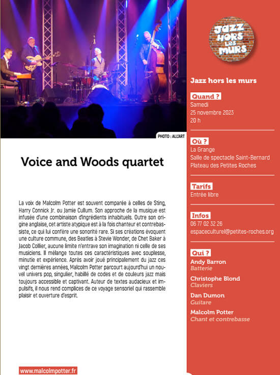 Voice & woods quartet