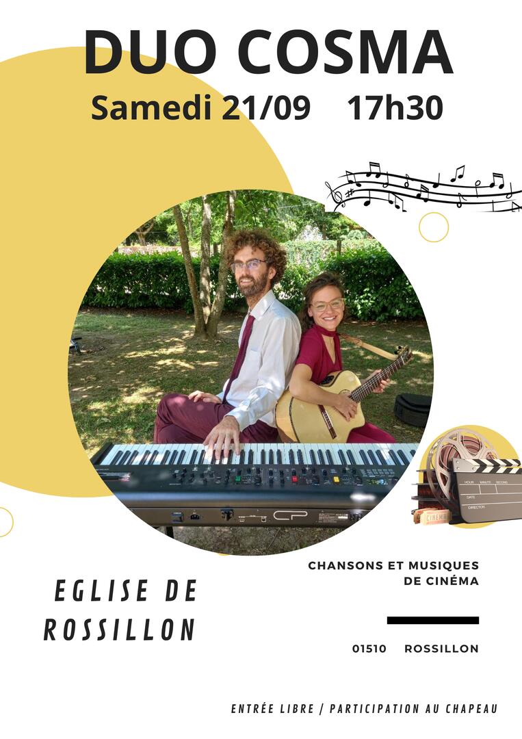 Concert du Duo Cosma - Eglise de Rossillon
