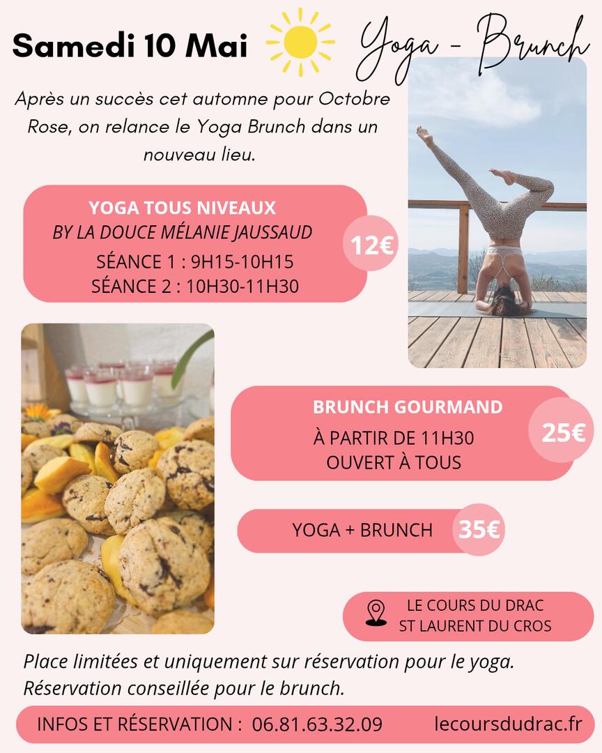 Yoga-brunch au Cours du Drac