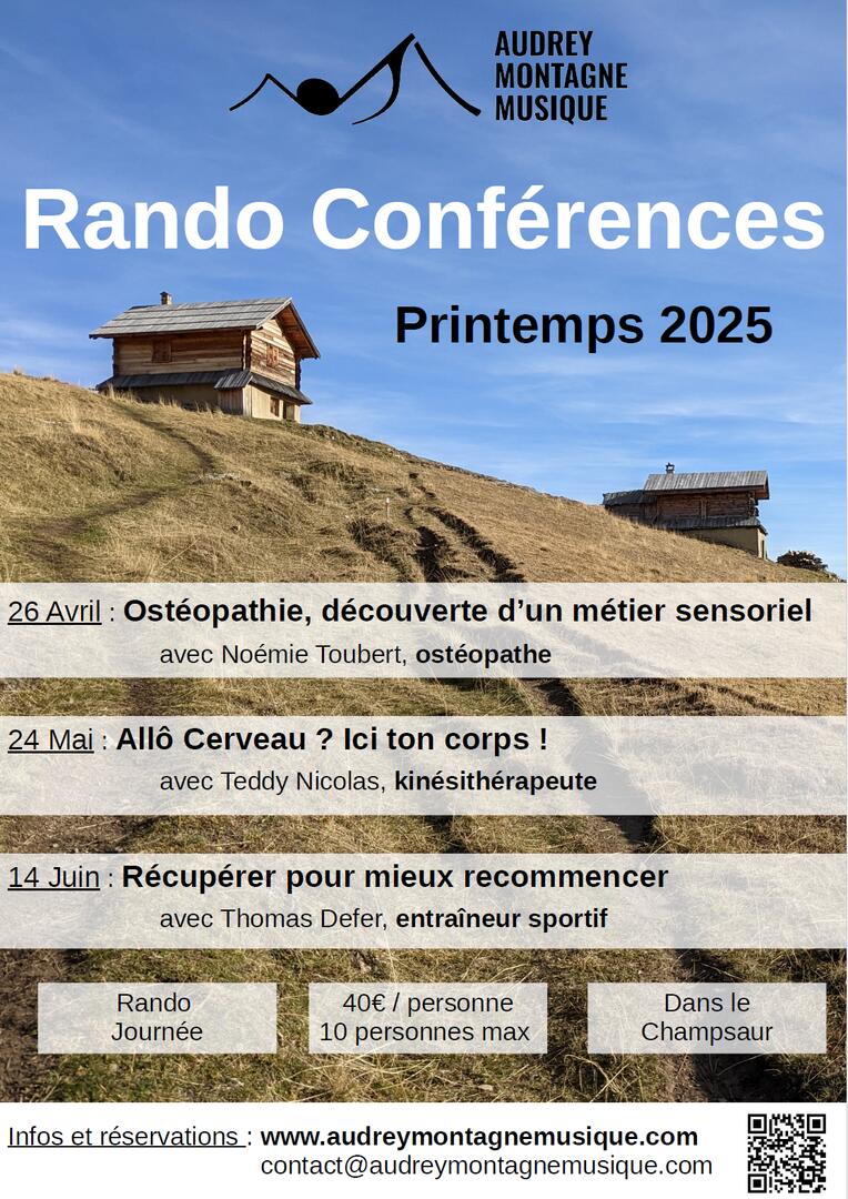 Rando Conférence : Récupérer pour mieux recommencer