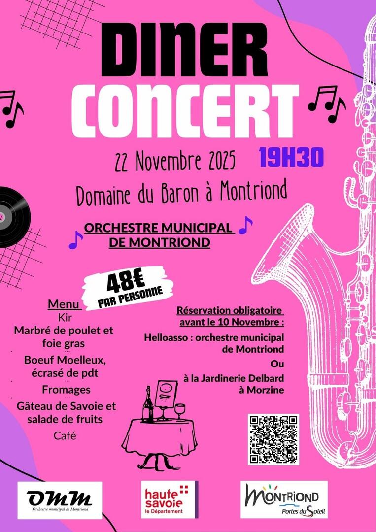 Dîner-Concert de l'Orchestre Municipal de Montriond_Montriond