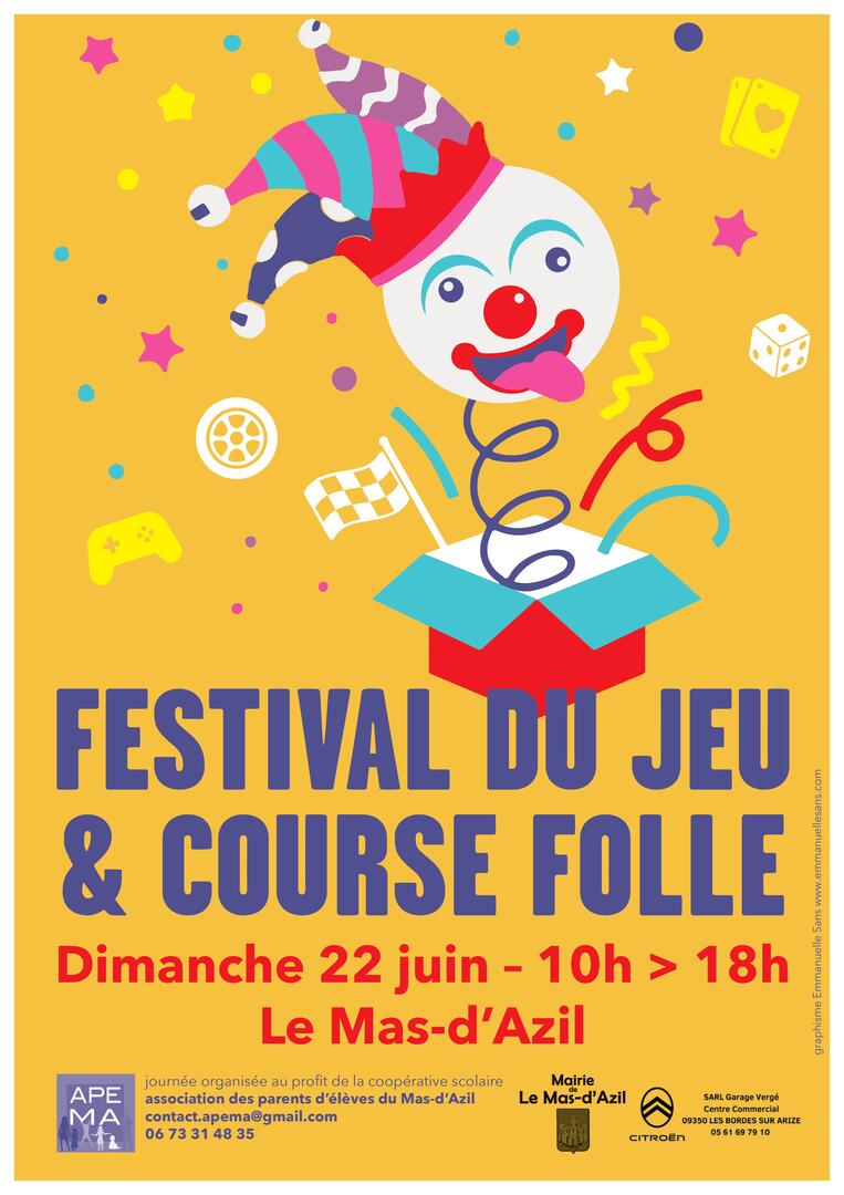 Festival du jeu et course folle_Le Mas-d'Azil