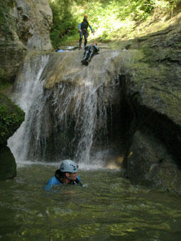 Parcours canyoning - St Franc