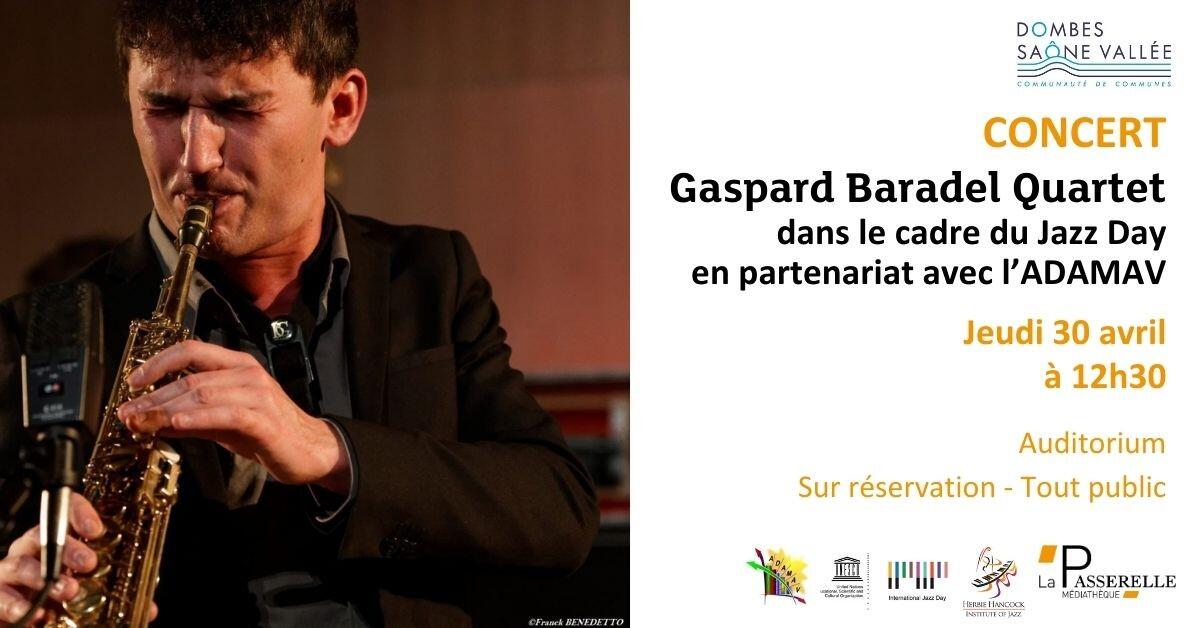 Concert : Gaspard Baradel Quartet_Trévoux