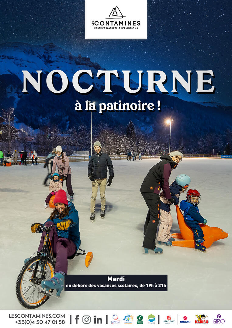 Nocturne en musique à la patinoire !_Les Contamines-Montjoie