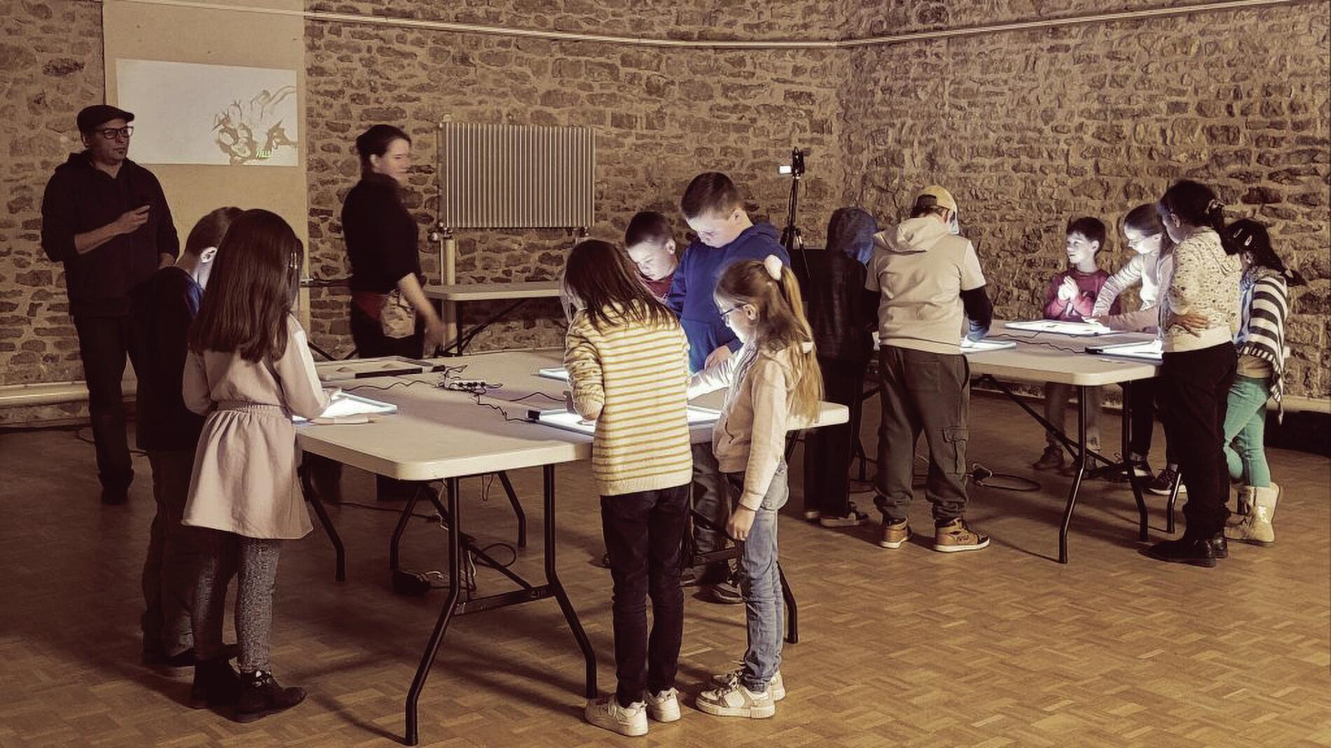 Atelier "dessin de sable"_Pontcharra