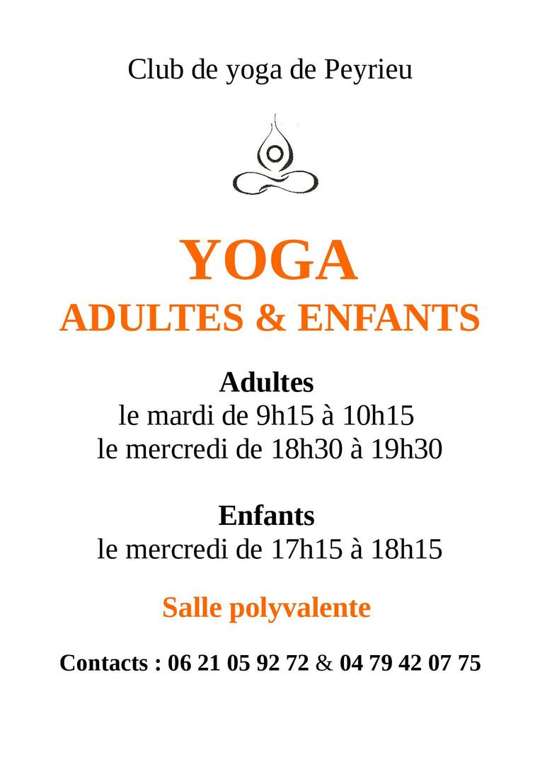 Yoga adultes et enfants