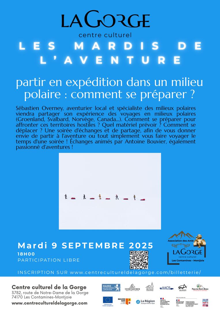 Les mardis de l'aventure : Expédition en milieu polaire - au Centre Culturel de la Gorge_Les Contamines-Montjoie