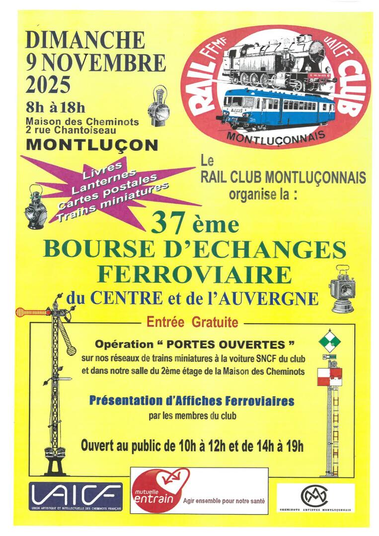 37ème Bourse d'échanges ferroviaire du Centre et de l'Auvergne_Montluçon