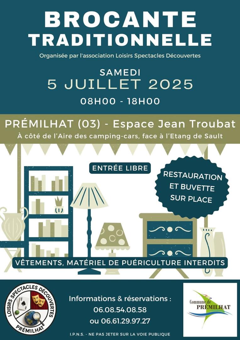 Brocante traditionnelle de Prémilhat_Prémilhat