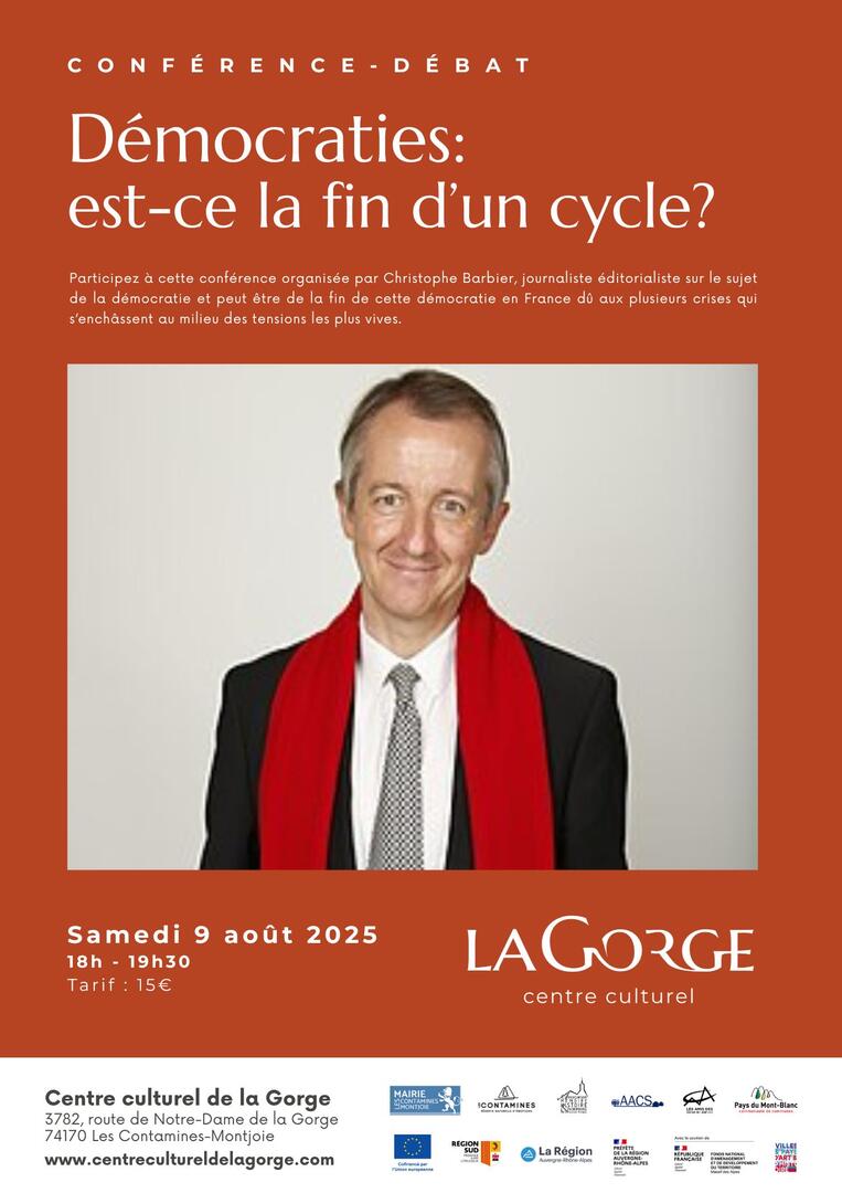 Conférence "Démocraties : est-ce la fin d'un cycle ?" par Christophe Barbier_Les Contamines-Montjoie