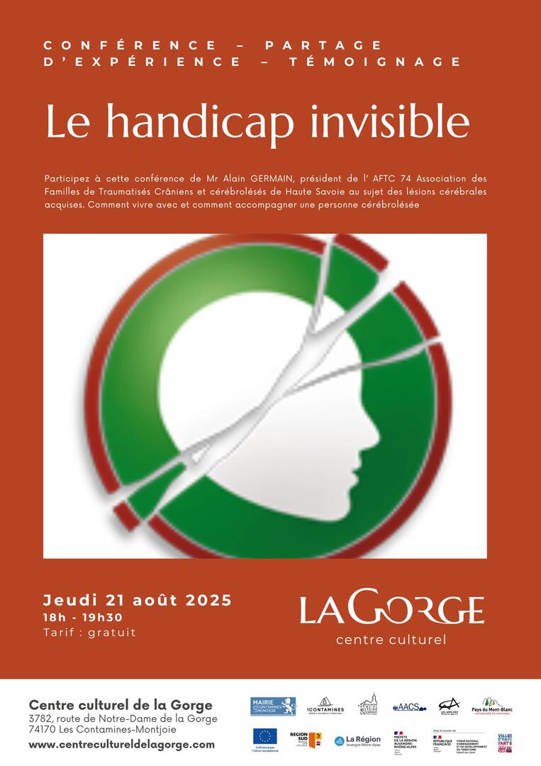 Conférence "Le handicap invisible" au Centre Culturel de la Gorge_Les Contamines-Montjoie