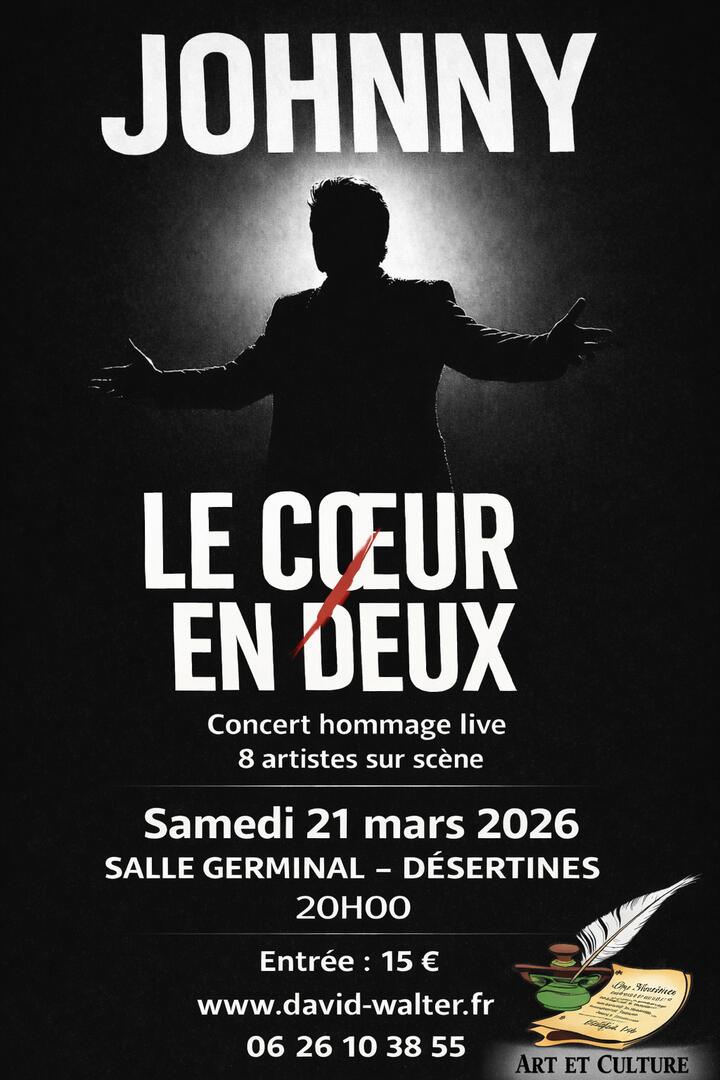 Concert : Johnny Le cœur en deux_Désertines