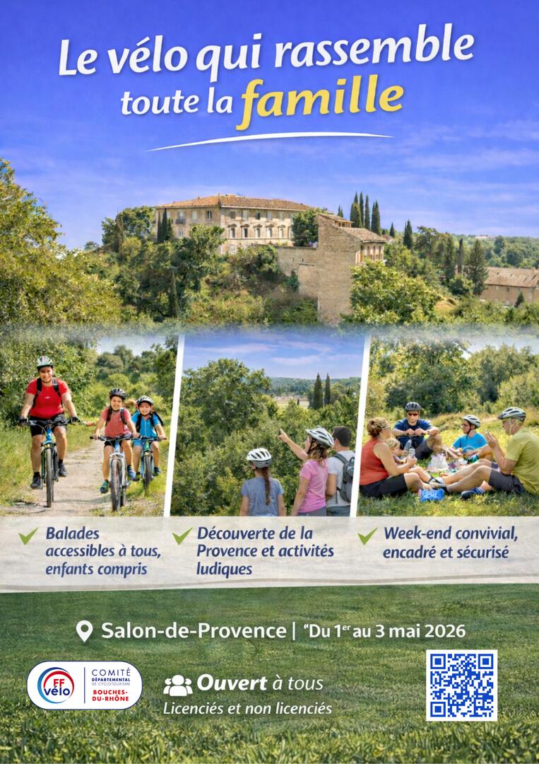 Concentration Familles à Vélo au coeur de la Provence