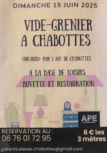 Vide grenier à Chabottes