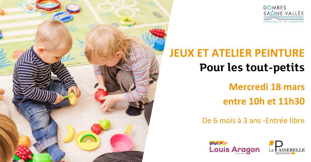 Pour les tout-petits : jeux et atelier peinture