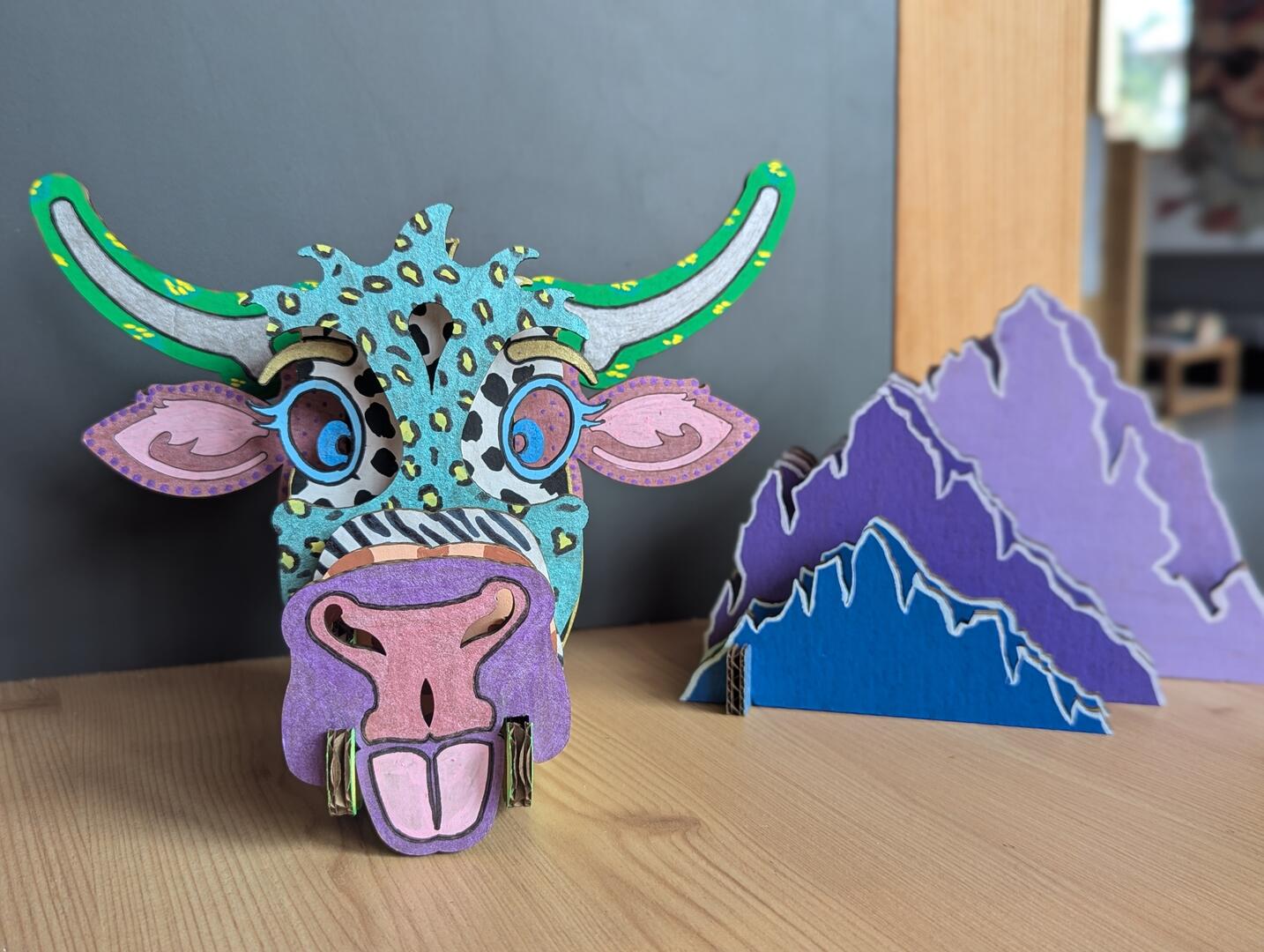 Atelier créatif : "Vache ou montagne en carton"_Notre-Dame-de-Bellecombe