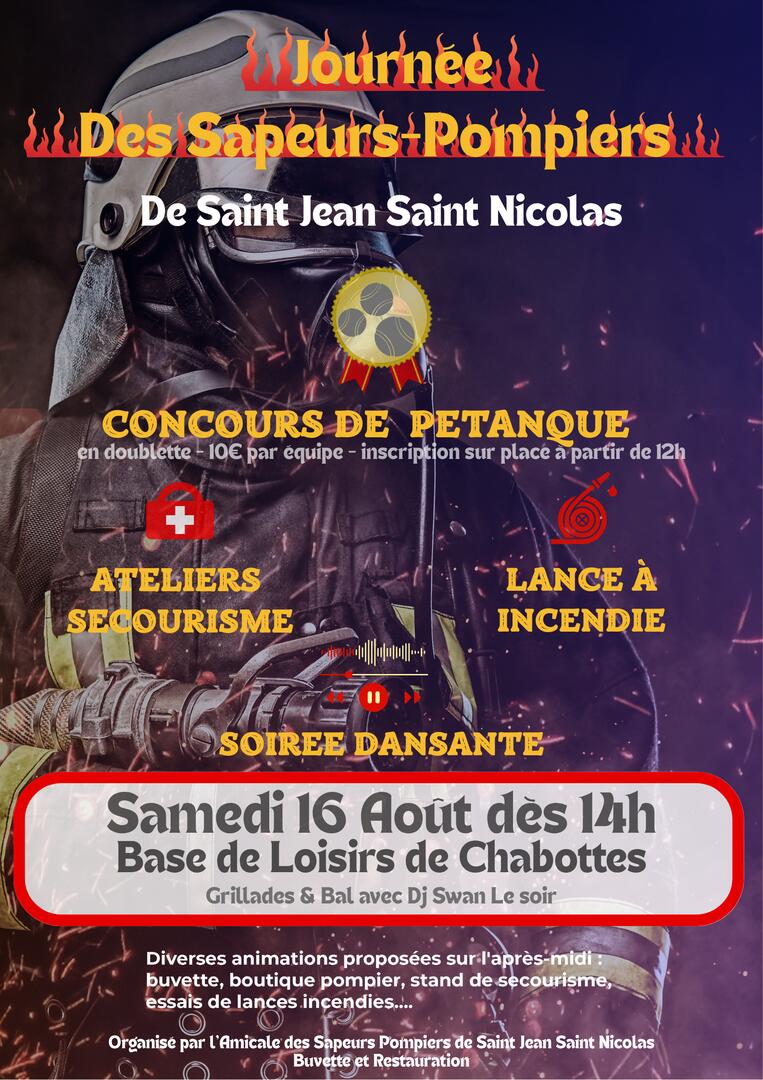 Journée des Sapeurs Pompiers - Saint Jean Saint Nicolas