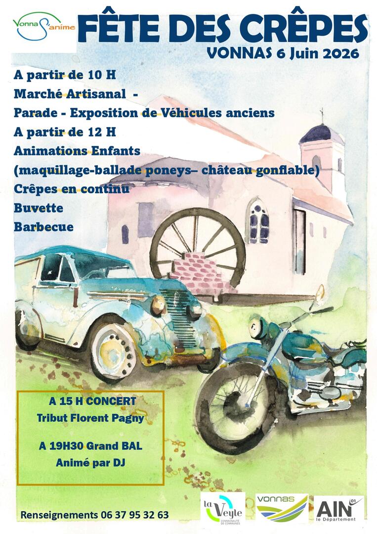 Affiche fête des crêpes