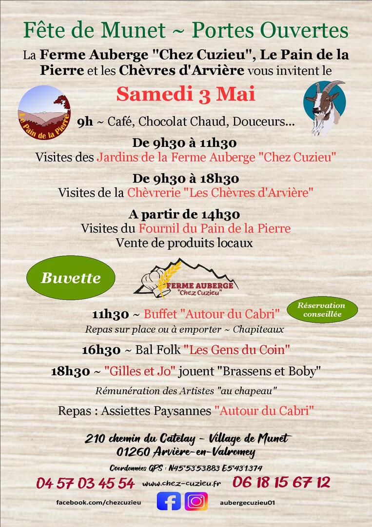 Fête de Munet : Portes ouvertes chez 3 producteurs_Arvière-en-Valromey