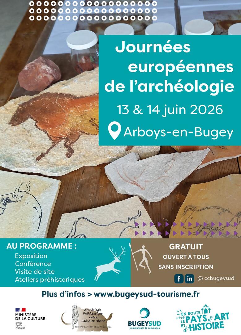 Conférence « L’abri de Thoys II à Arboys-en-Bugey : bilan de deux années de recherches » - Journées Européennes de l’Archéologie_Arboys en Bugey