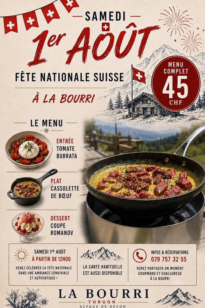Menu 1er août à La Bourri_Torgon