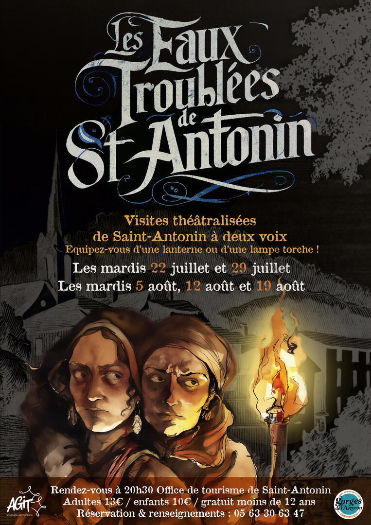 VISITE THÉÂTRALISÉE EN NOCTURNE : LES EAUX TROUBLÉES DE SAINT-ANTONIN_Saint-Antonin-Noble-Val