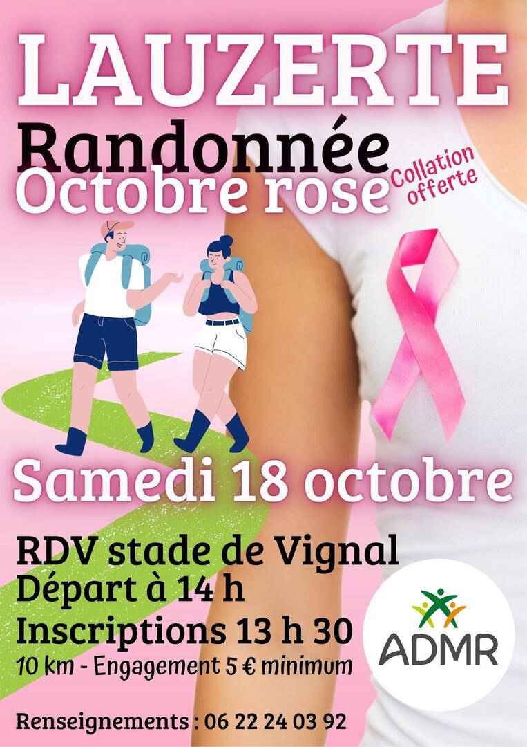 Randonnée Octobre rose_Lauzerte