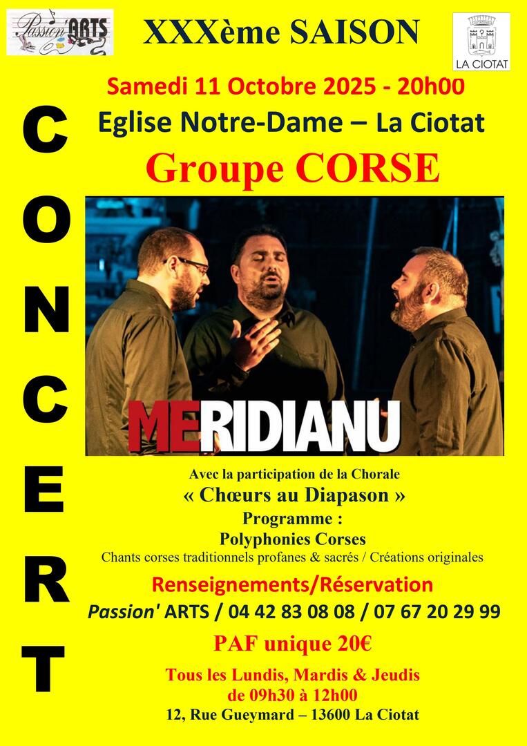 Concert du groupe corse Meridianu_La Ciotat