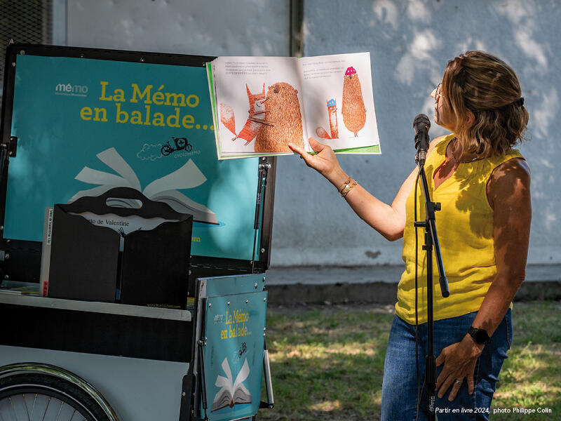 Partir en Livre avec le cyclo Mémo