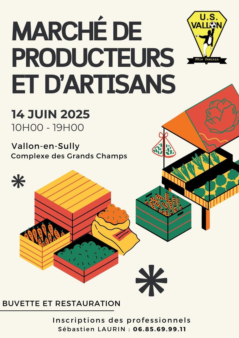 Marché de producteurs et d'artisans_Vallon-en-Sully