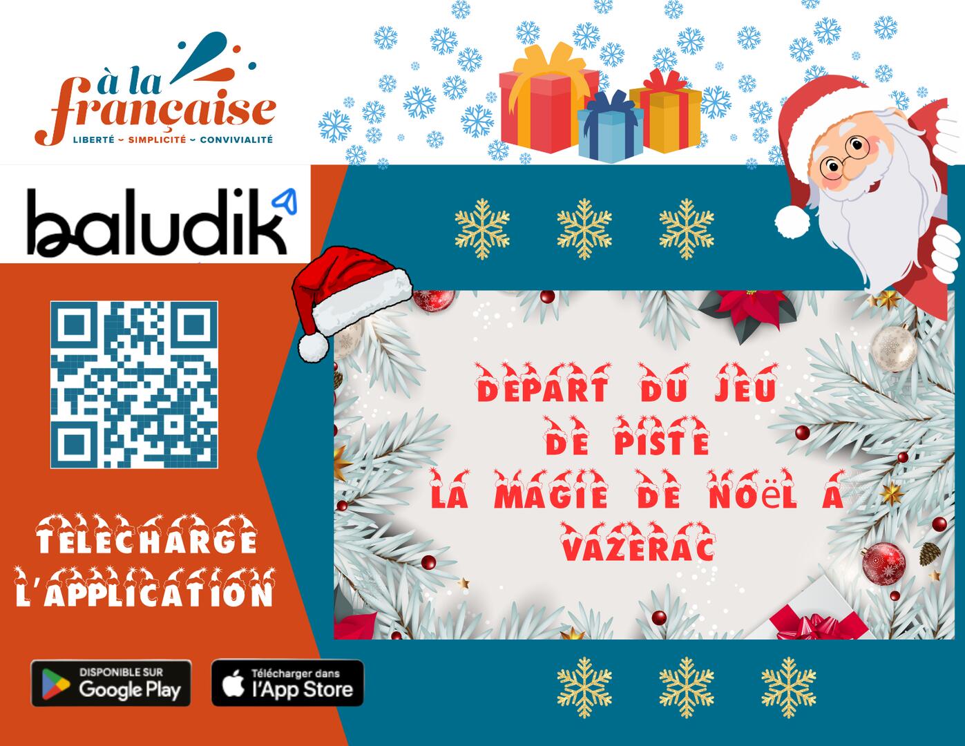 Jeu de piste numérique Baludik : "La magie de Noël à Vazerac"_Vazerac