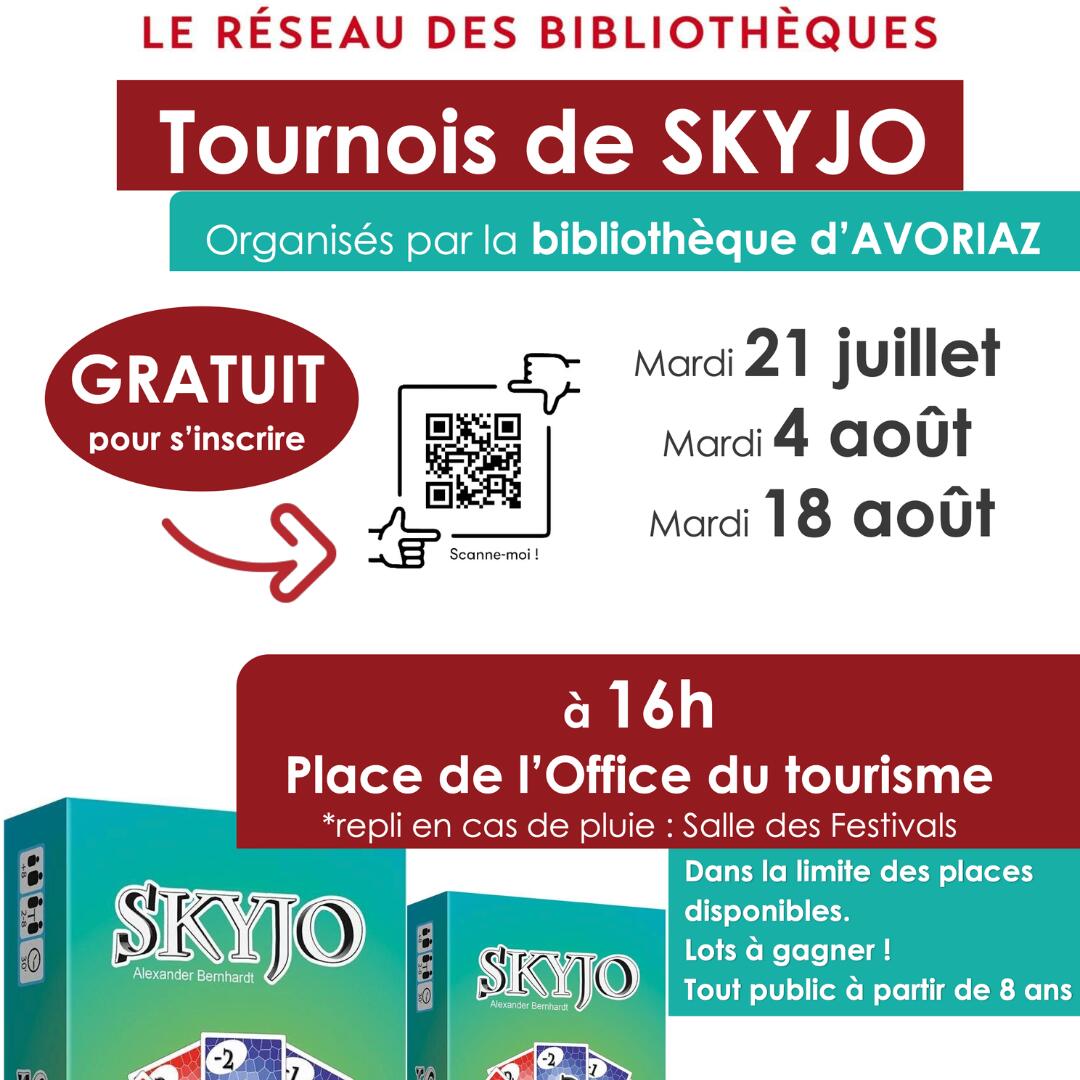 Tournoi de Skyjo avec la bibliothèque d’Avoriaz._Avoriaz