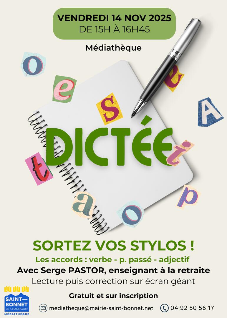Dictée_Saint-Bonnet-en-Champsaur